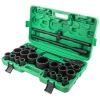 Набор инструментов ударных 26пр, 3/4''1''(12гр.)(17,19,22,24,27,30,32,33,34,35,36,36-6гр,38,41,46,50мм,1'':55,60,65мм)