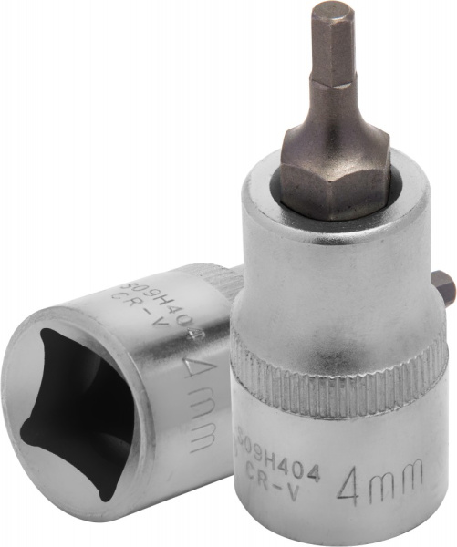 S09H404 Насадка торцевая 1/2"DR с вставкой-битой шестигранной, H4, 55 мм