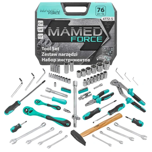 Набор инструментов PROFI 76пр. 1/4'',1/2''(6гр)(4-32мм)