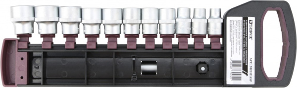 Набор головок торцевых с трещоточной рукояткой Thorvik S12S1112SP (3/8"DR, 8-19 мм, 12 предметов)