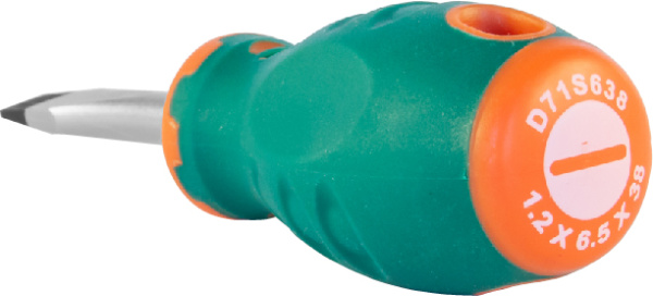 Отвертка стержневая шлицевая D71S638, ANTI-SLIP GRIP, SL6.5х38 мм