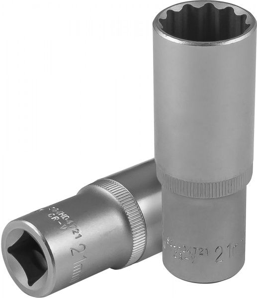 Головка торцевая глубокая 12-гранная 1/2"DR 21 мм JONNESWAY S04HD4721
