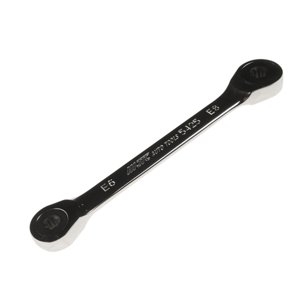 Ключ накидной трещоточный JTC-5425 (TORX, E6хE8)