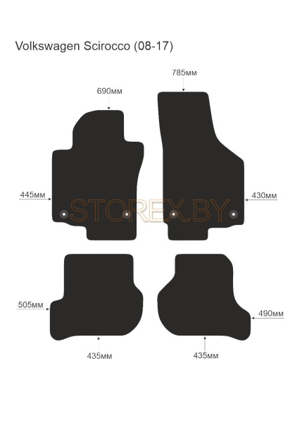 Volkswagen Scirocco (08-17) copy