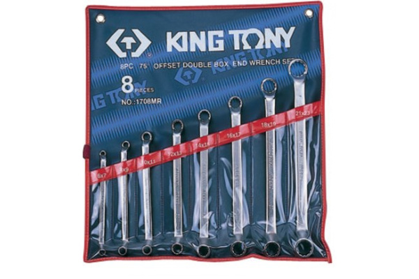 Набор накидных ключей, 6-23 мм, 8 предметов KING TONY 1708MR