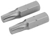 Набор вставок (бит) торцевых 1/4" Torx T10 25 мм 2 предмета TOLSEN TT20221