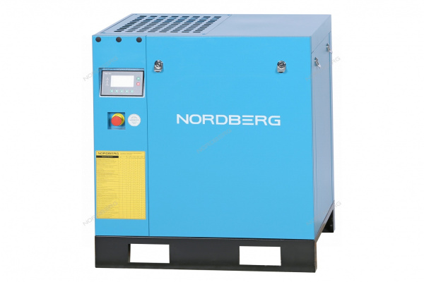 Компрессор винтовой NORDBERG NCC10 (7,5 кВт, 10 бар, 900 л/мин, IP55, без ресивера)
