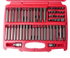 Набор бит HEX, TORX, SPLINE, RIBE 6-ти гранных JTC-3509 (1/2", 3/8", 2 держателя, 58 предметов в кейсе)
