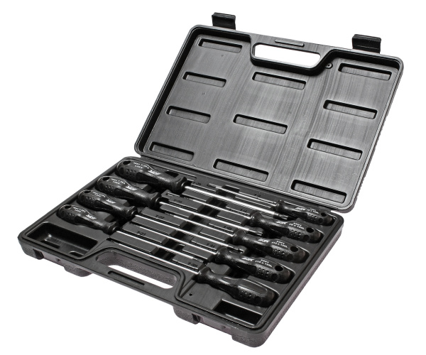 Набор отверток TORX JTC-3301 (T8х100 мм-T40х150 мм, 9 предметов)