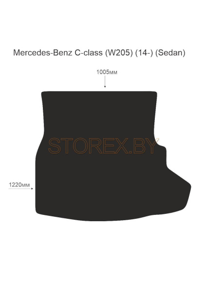 Mercedes-Benz C-class (W205) (14-) (Sedan) Багажник copy
