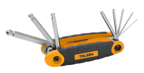 Набор шестигранников 1,5-8 мм складной 8 предметов TOLSEN TT20068