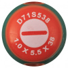 D71S538 Отвертка стержневая шлицевая ANTI-SLIP GRIP, SL5.5х38 мм