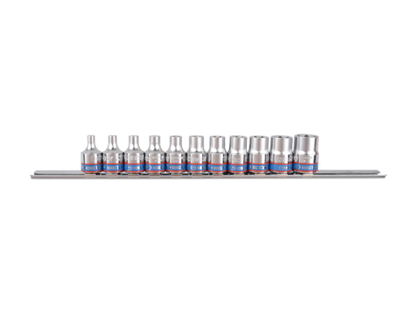Набор торцевых головок 3/8";, TORX Е-стандарт, E4-E18, 11 предметов KING TONY 3121PR